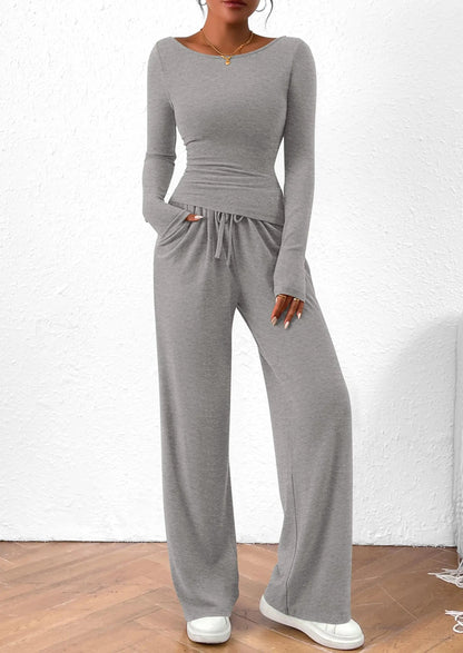 Comfy Tee and Loose Fit Pants Outfit Set
