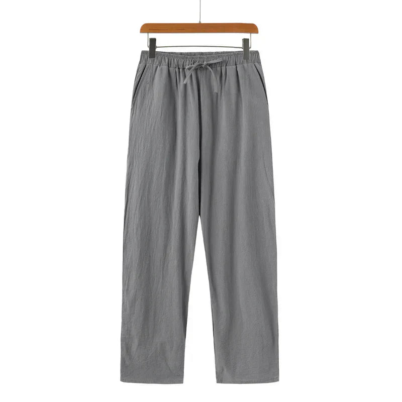 Relaxed Fit Casual Cotton Trousers