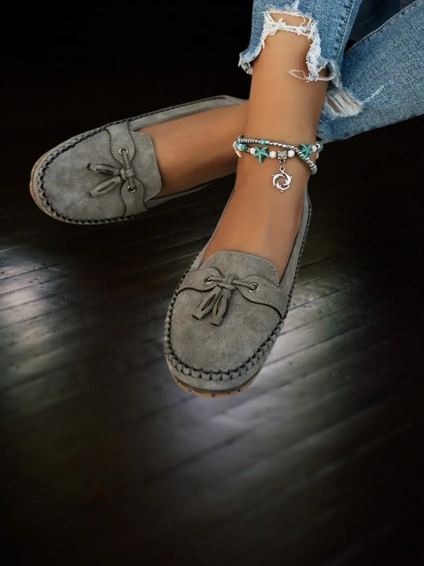 Comfortable Women's Moccasin Slippers with Soft Insoles