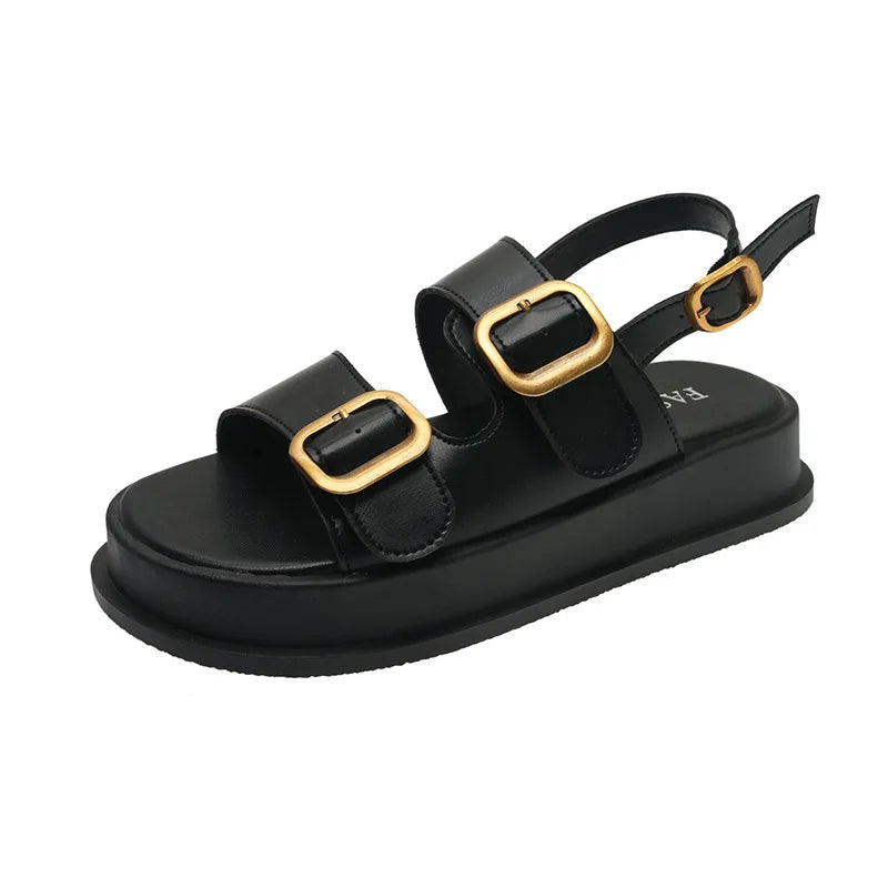 Women's Soft Double Strap Summer Sandals