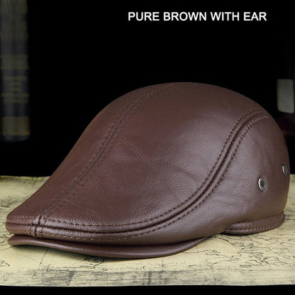 Genuine Leather Dad Baseball Hat