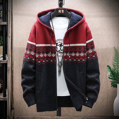 Cozy Mens Flannel Hooded Parka Jacket