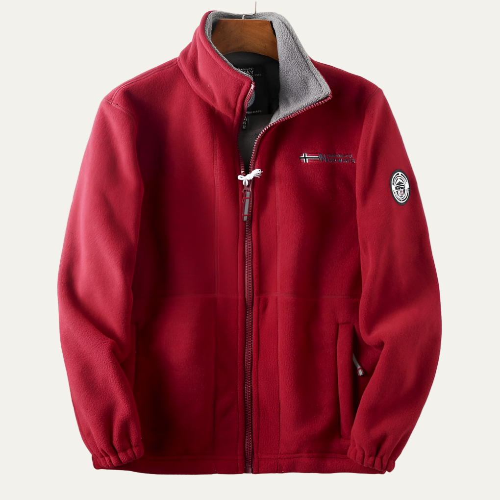 Warm Waterproof Men's Fleece Zipper Jacket