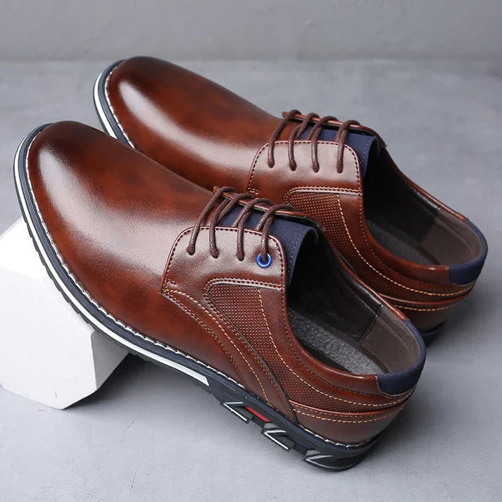 Comfortable Leather Ergonomic Work Shoes - OutfitLondon