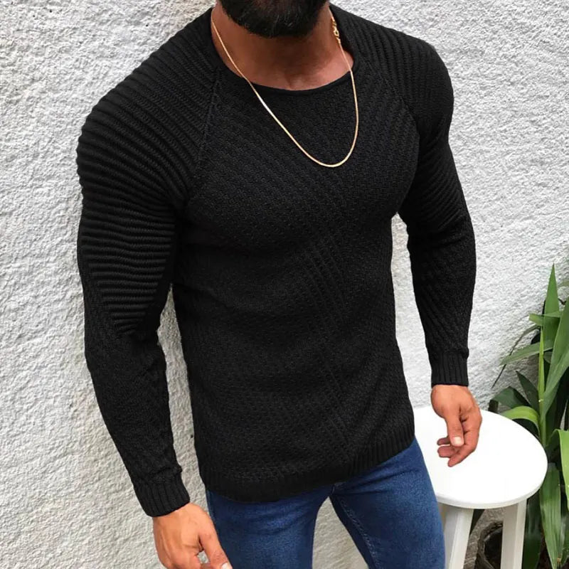 Cozy Mens Cable Knit Jumper - OutfitLondon