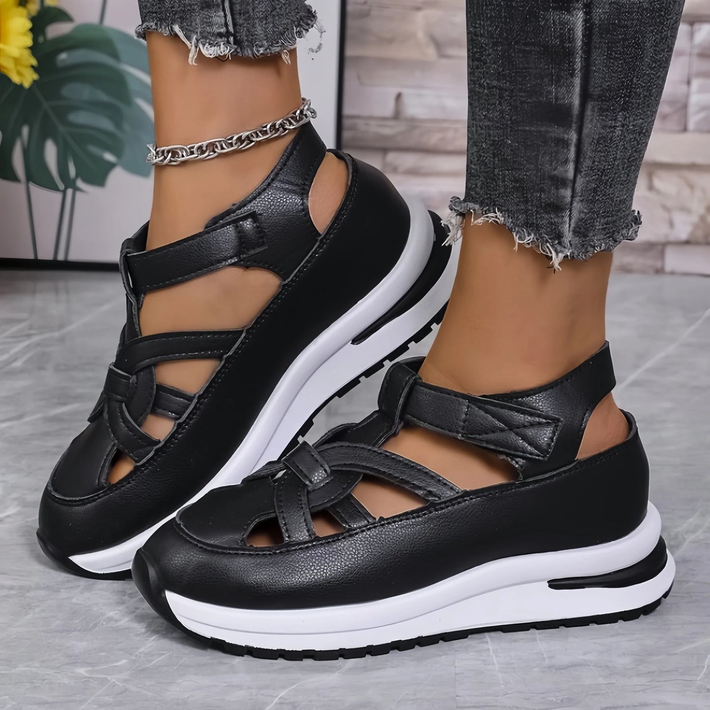 Elegant Ankle Strap Summer Heel Sandals