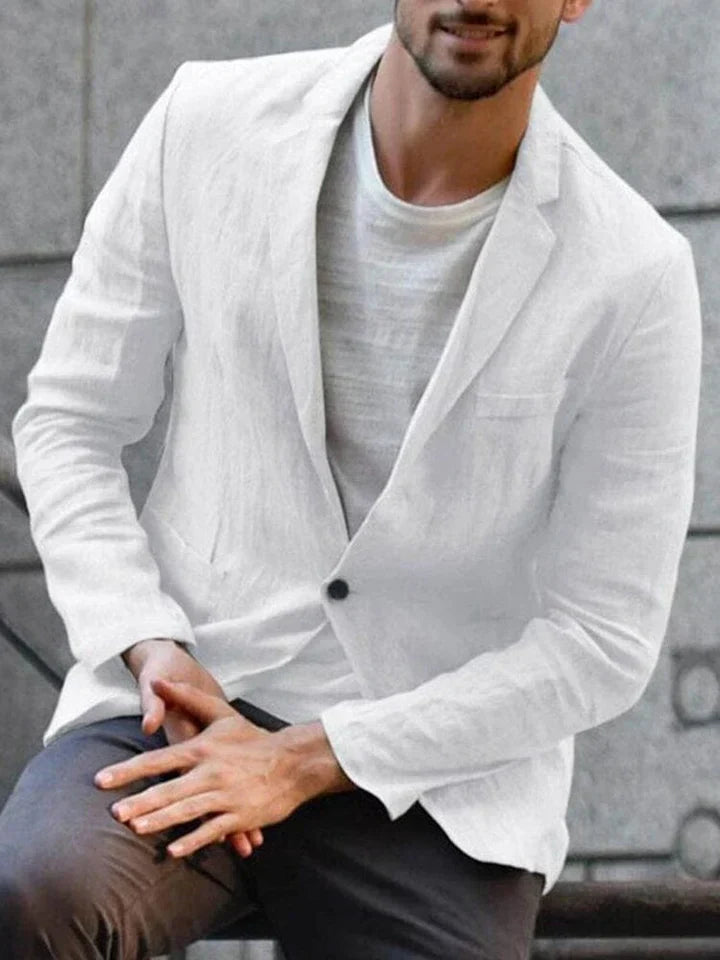 Classic Linen Jacket for Men - OutfitLondon