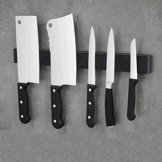 Powerful Magnet Kitchen Knife Strip Holder Stainless Steel - OutfitLondon