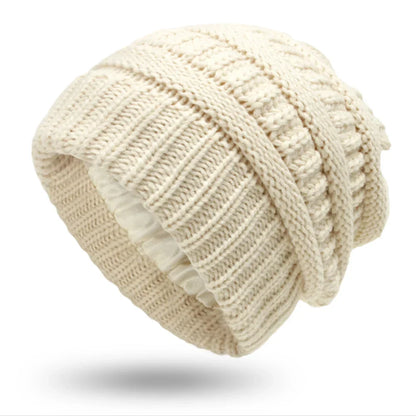 Cozy Ladies Warm Cable Beanie Hat