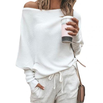 Chic Cold Shoulder Knit Sweater
