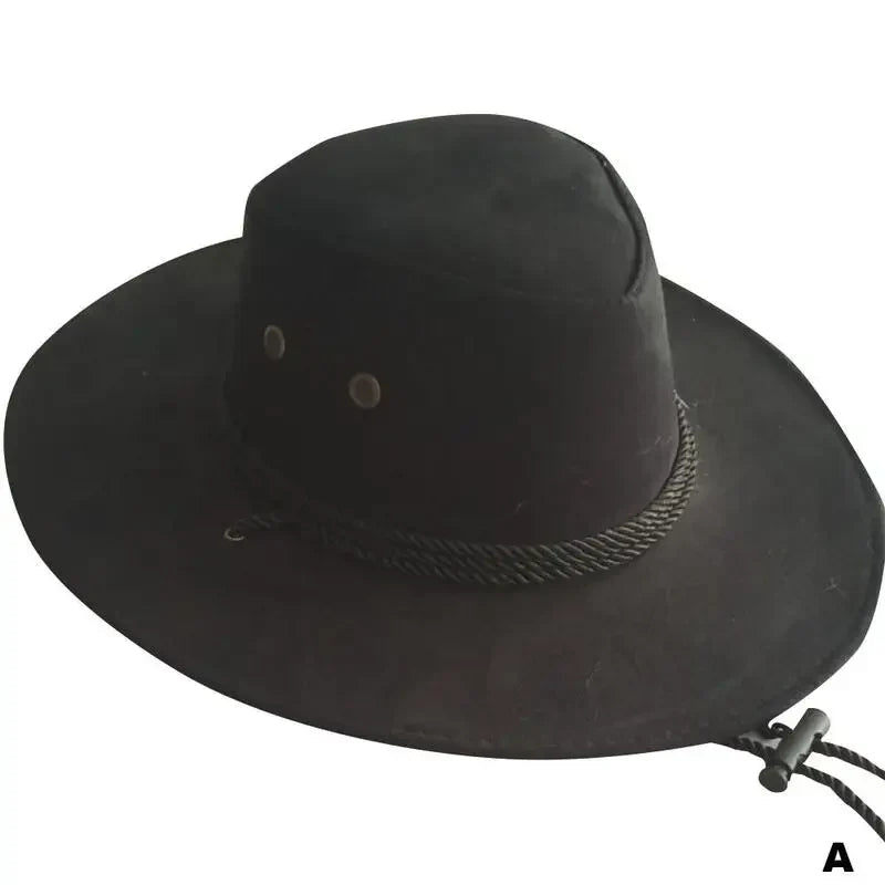Stylish Mens Sun Protection Wide Brim Hat