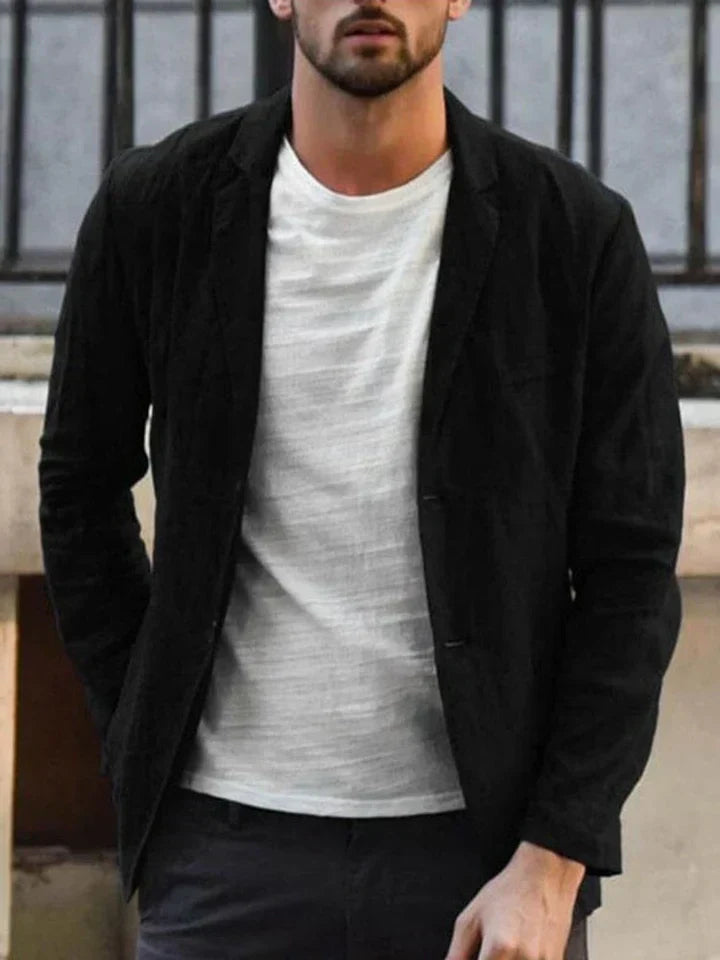 Classic Cotton Blazer for Men - OutfitLondon