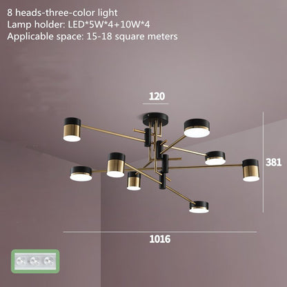 Elegant Gold Crystal Ceiling Chandelier