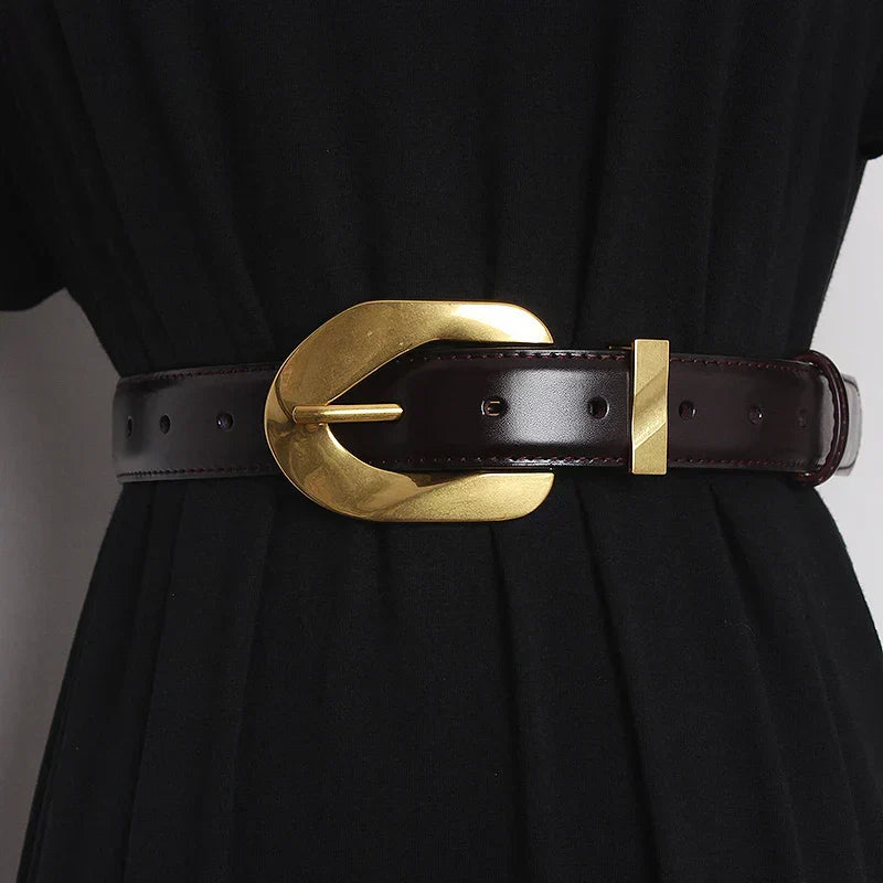 Genuine Leather Waistband Belt - OutfitLondon