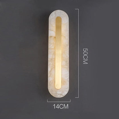 Elegant Marble Wall Light Warm White Glow
