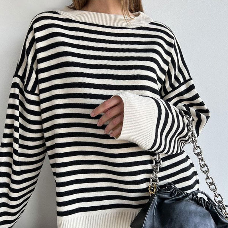 Soft Large Crew Neck Winter Pullover Sweater