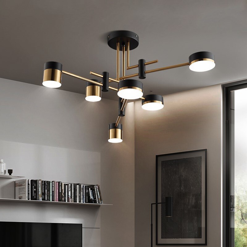Elegant Gold Crystal Ceiling Chandelier - OutfitLondon
