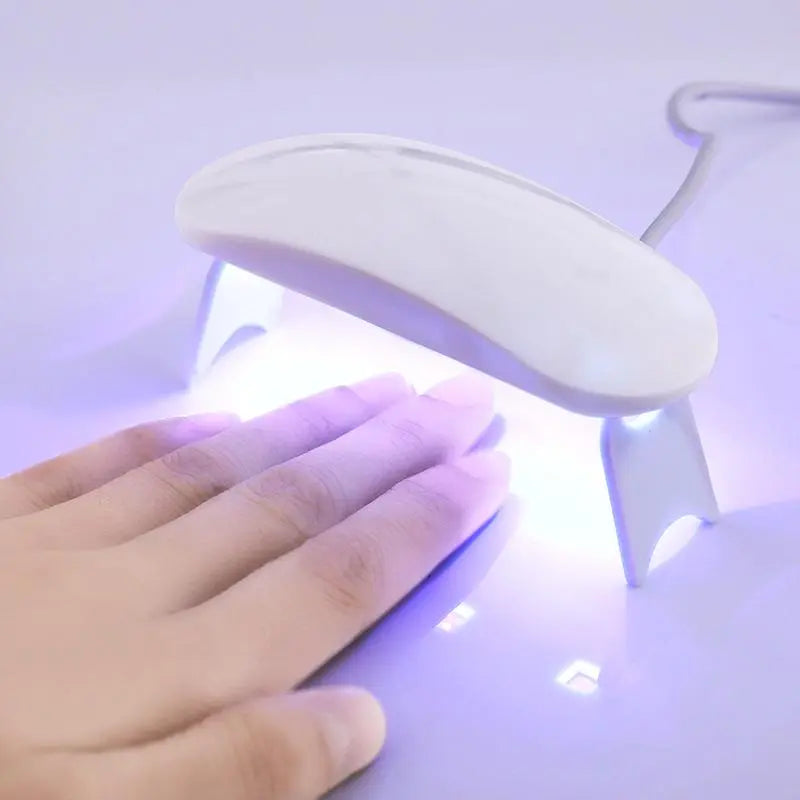Nail Art Sticker Kit with LED Light