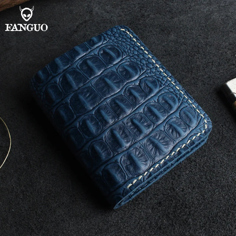 Classic Alligator Pattern Real Leather Wallet