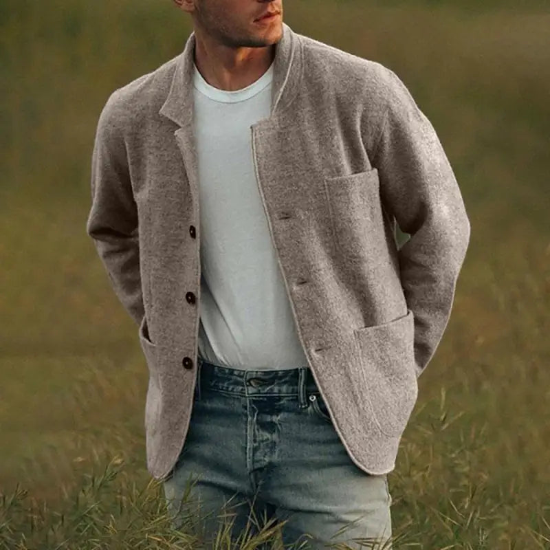 Slim Fit Men's Cardigan Sweater