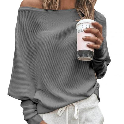 Chic Cold Shoulder Knit Sweater