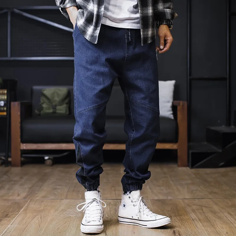 Comfortable Loose Fit Navy Blue Cargo Pants