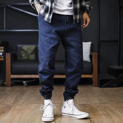 Comfortable Loose Fit Navy Blue Cargo Pants