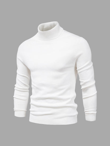 Premium Soft Mens Turtleneck Sweater - OutfitLondon
