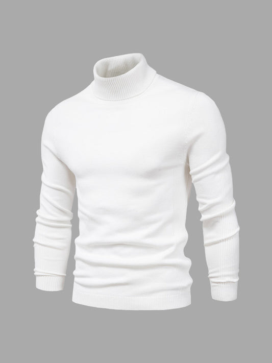 Premium Soft Mens Turtleneck Sweater - OutfitLondon