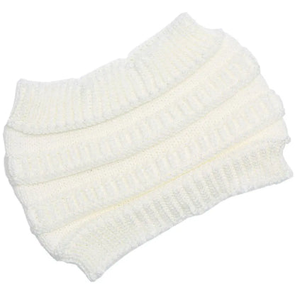 Cozy Oversized Knitted Ponytail Beanie