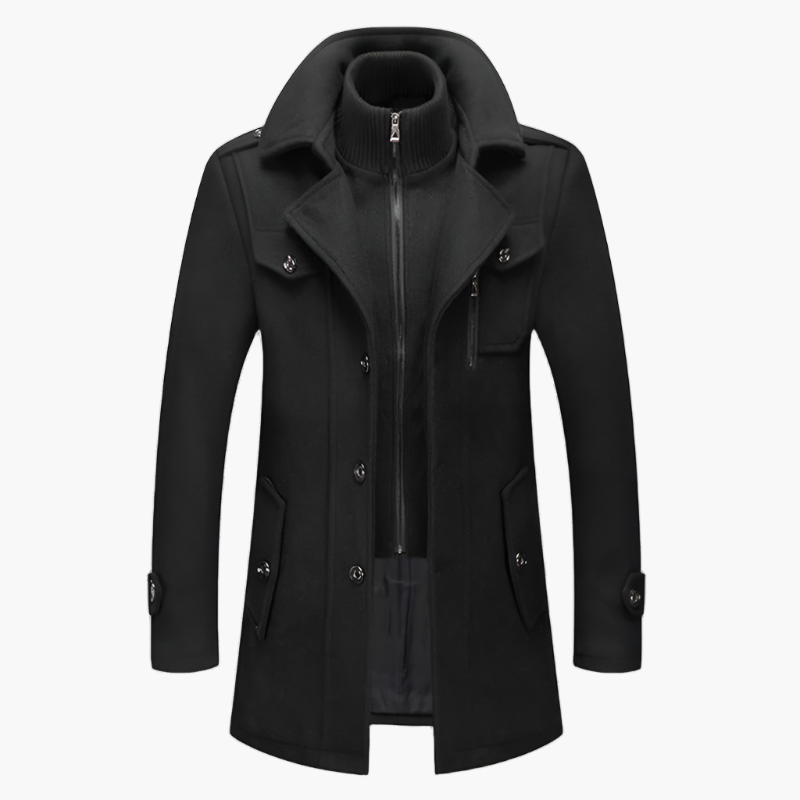 Warm Waterproof Men's Winter Overcoat - OutfitLondon