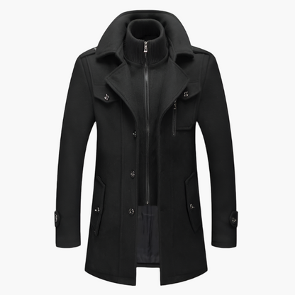 Warm Waterproof Men's Winter Overcoat - OutfitLondon