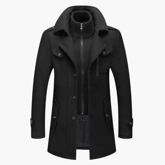 Warm Waterproof Men's Winter Overcoat - OutfitLondon