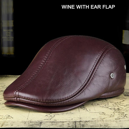Genuine Leather Dad Baseball Hat