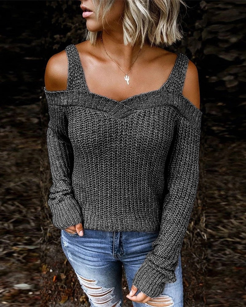 Warm Ladies Crew Neck Winter Jumper