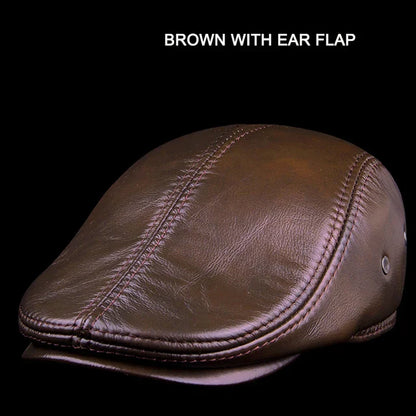 Genuine Leather Dad Baseball Hat