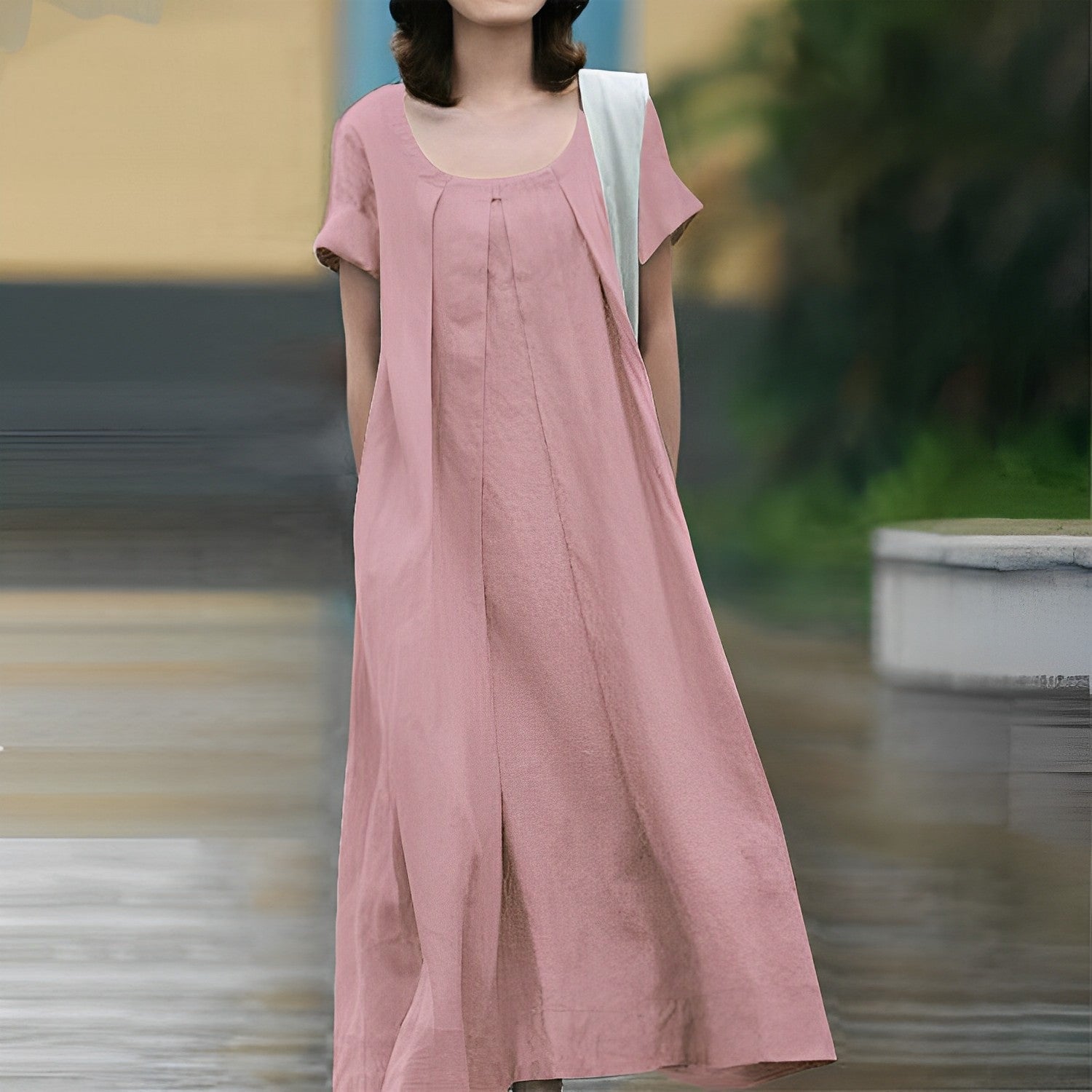Comfortable Sleeveless Summer Dress for Ladies - OutfitLondon