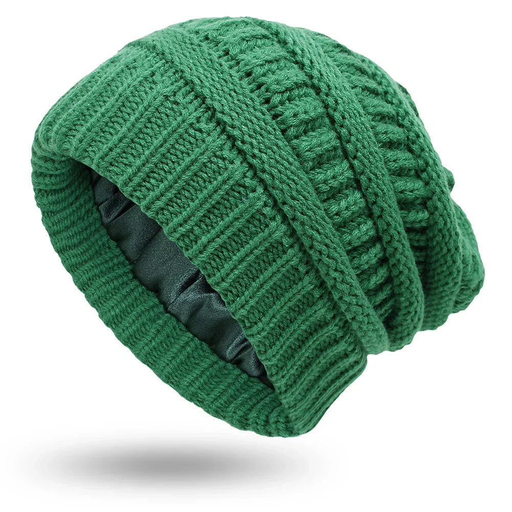 Cozy Ladies Warm Cable Beanie Hat
