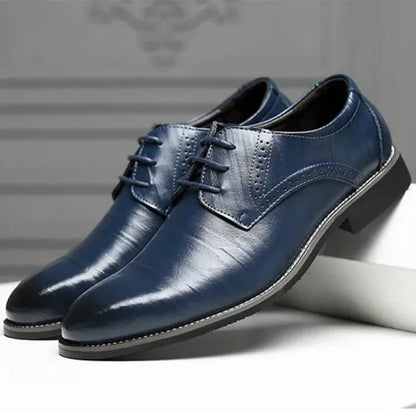 Men's Classic Formal Leather Lace Up Work Shoes - OutfitLondon