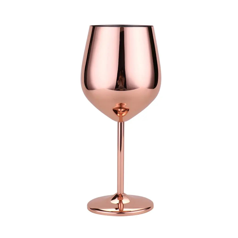 Luxurious Stainless Steel Polished Wine Glass