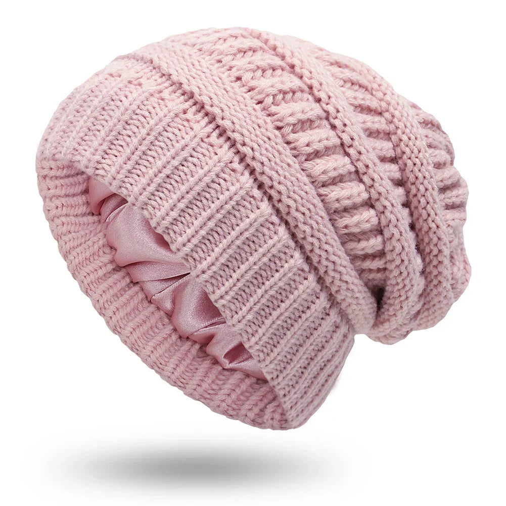 Cozy Ladies Warm Cable Beanie Hat