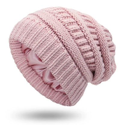 Cozy Ladies Warm Cable Beanie Hat