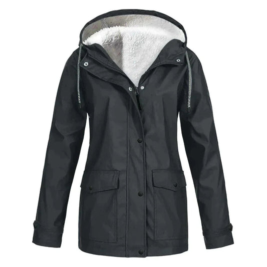 Warm Insulated Ladies Waterproof Jacket Coat - OutfitLondon
