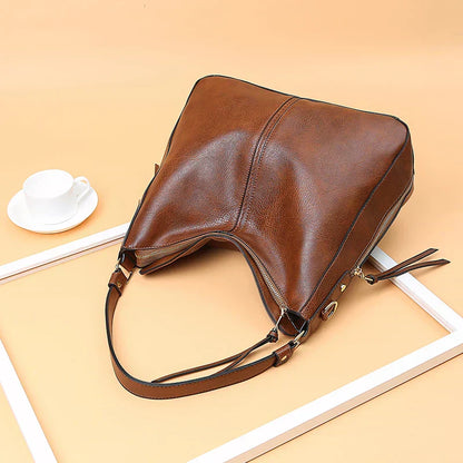 Big Vintage Style Tote Shoulder Bag