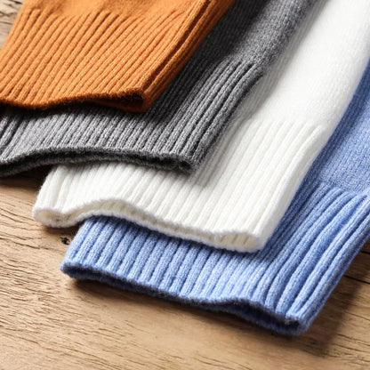 Textured Crew Neck Sweater Men