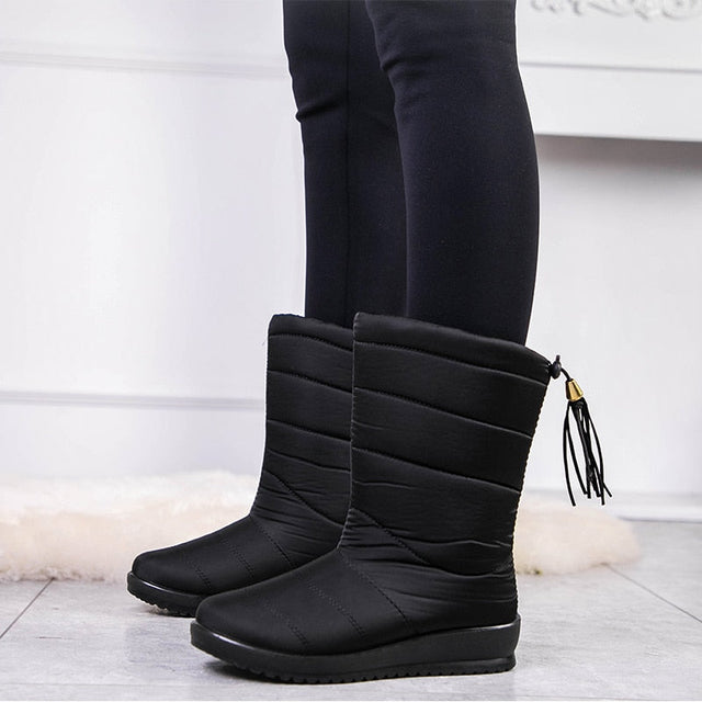 Women's Cozy Insulated Snow Boots - OutfitLondon