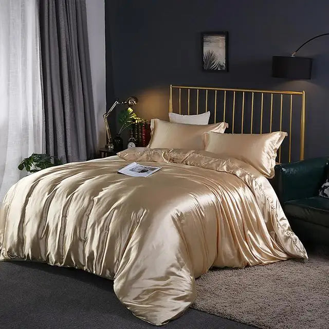 Comfortable 4pc Bedding Set Sheets Duvet Cover Pillowcases