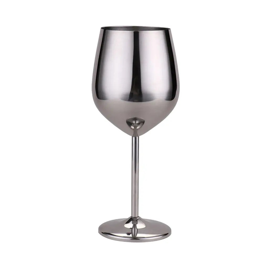 Luxurious Stainless Steel Polished Wine Glass