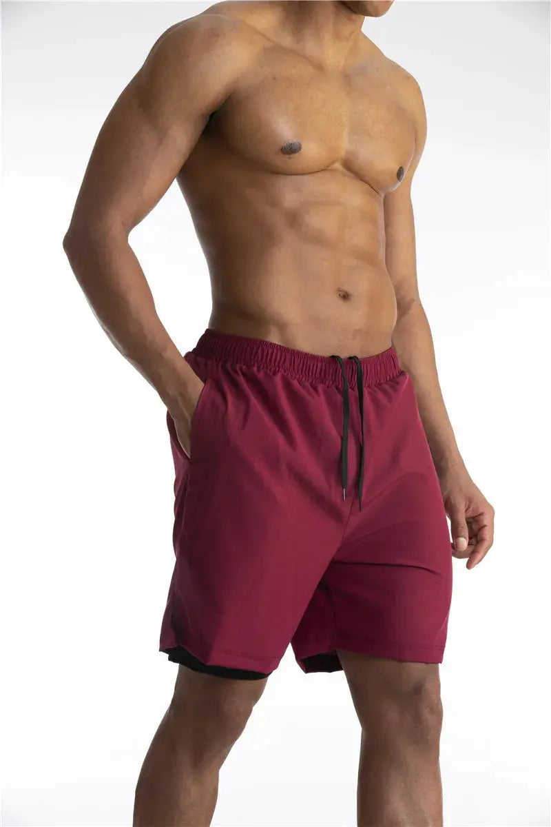 Moisture Wicking Athletic Shorts with Phone Pocket