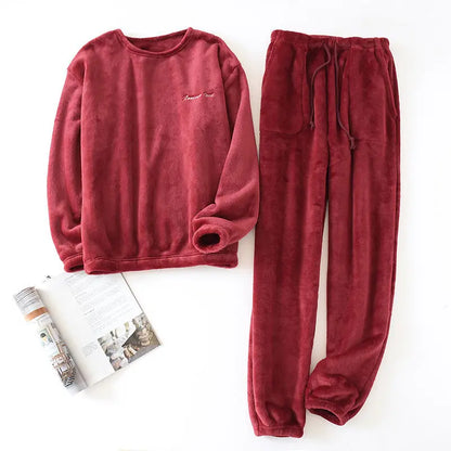 Soft Fleece 2-Piece Pajama Set for Men